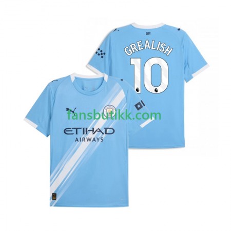 Fotballdrakt Manchester City Jack Grealish 10 Hjemmetrøye 2025-2026 Kortermet